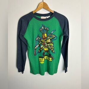 Nickelodeon kids Size L boys Turtle Ninjas novelty print Teen Graphic vintage